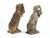 1960s Matched Pair of Composite Stone Dogs With Fruit Baskets, England Mid 20th C. For Sale - Image 5 of 13