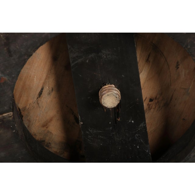 Antique Art Nouveau Floral Column in Black Gold, 1900 For Sale - Image 15 of 18