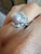 Tahitian Pearl Baguette Diamond 14 Karat White Gold Ring, Size 7 For Sale In Los Angeles - Image 6 of 10