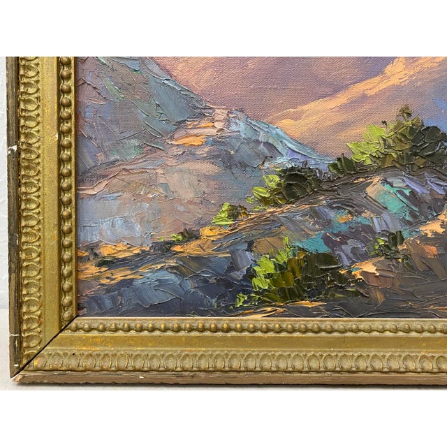 Mountain Landscape Original Oil Painting C.1940 For Sale In San Francisco - Image 6 of 11