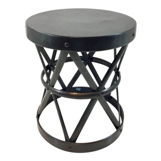 Arteriors Dark Bronze Costello SIde Table For Sale