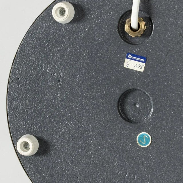 Gold Vintage Brass Floor Lamp from Bergboms, 1960s For Sale - Image 8 of 9