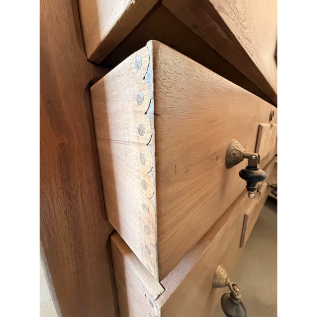 Early 20th Century Early 20th Century Victorian Eastlake Farmhouse Dresser With Ornate Dovetail Construction For Sale - Image 5 of 8