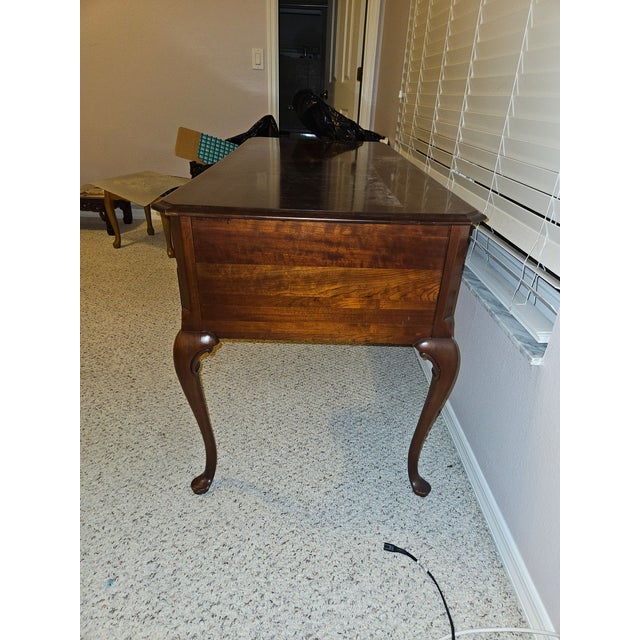 Wood Kincaid Cherry Wood Desk For Sale - Image 7 of 8