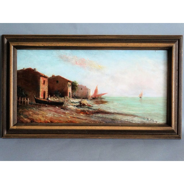 Impressionist Oil 'On the Coast' Louis Nattero (1875-1915) Hammer Prices Over $14,000 For Sale - Image 9 of 12