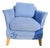 Maine Cottage Blue Slip Cover Lounging Chair For Sale