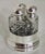 A fine george v crystal cut glass vanity scent bottle set dating to 1923, comprising a pair of beautifully cut bottles...