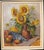 Modern Bernhard Templin, Autumn Still Life with Sunflowers, 1920s, Tempera Painting on Canvas, Framed For Sale - Image 3 of 14