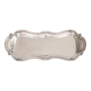 Early English Old Sheffield Plate Silver Hors d'Oeuvres Dish Jewelry Tray For Sale