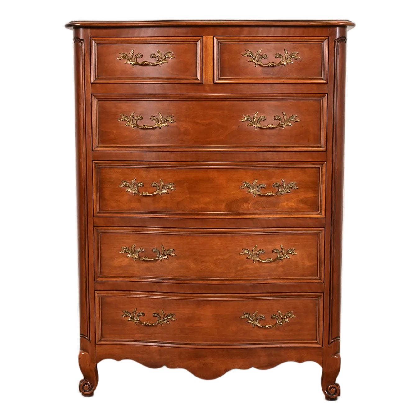 1980s Kindel Furniture French Provincial Louis XV Carved Cherry