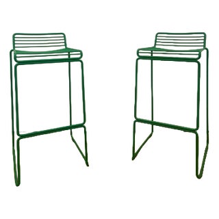 Vintage Stools in Metal, Set of 2 For Sale