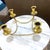 Solid Brass Low Centerpiece 4 Arm Candelabra. Mid-century era. HOUSE ALIVE VINTAGE NEWS: * We are renovating our showroom...
