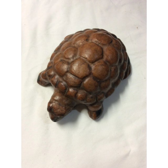 Coffee Mid 20th Century Paper Marche Turtle Figurine For Sale - Image 8 of 8