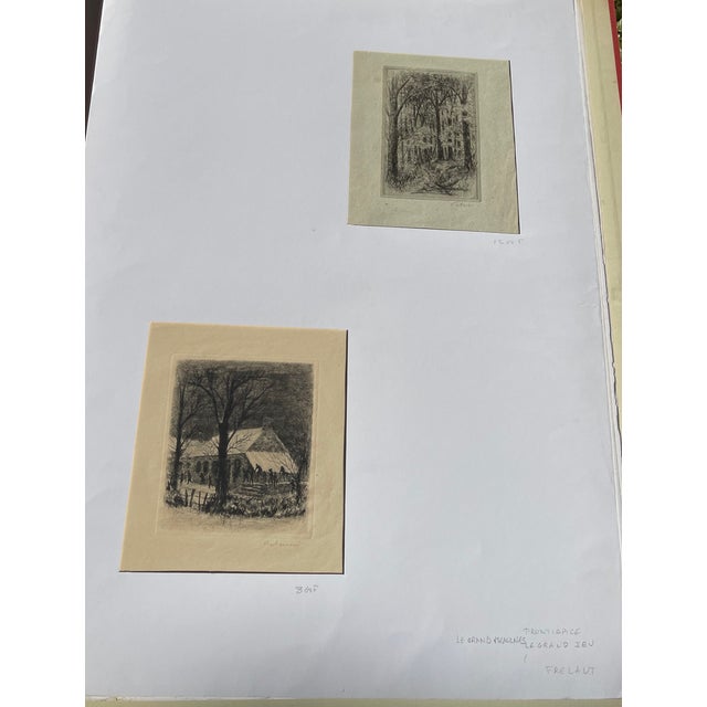 Jean Frélaut, Le Grand Meaulnes, 1946, Etchings, Set of 2 For Sale - Image 5 of 6