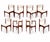 Vintage Scandinavian Modern Teak Dining Chairs - Set of 8 For Sale