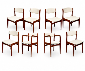 Vintage Scandinavian Modern Teak Dining Chairs - Set of 8