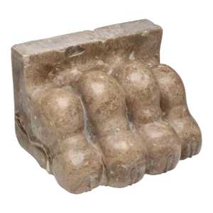 Antique 19th Century Italian Grand Tour Carved Marble Lion Paw