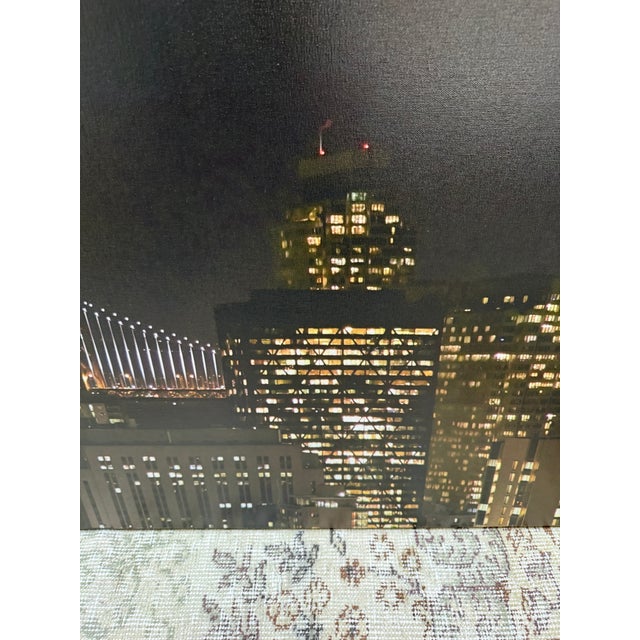 San Francisco Transamerica + Bay Bridge Stretch Canvas Photograph For Sale - Image 4 of 12