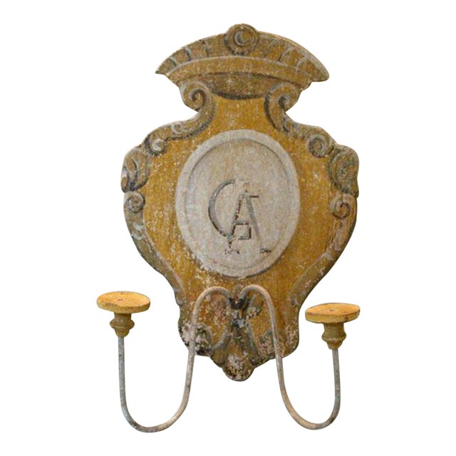 This wonderful pair of Tuscan 2 lite Wall Sconces from Siena Italy are fabricated on aged wood. The decorative patina is...