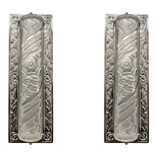 French Art Deco Sconces Signed by Schneider - a Pair For Sale