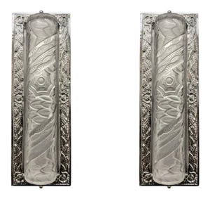 French Art Deco Sconces Signed by Schneider - a Pair