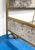 2020s Baker Modern Taupe Crushed Velvet and Satin Brass Phillipa Q Canopy Queen Bed For Sale - Image 5 of 8