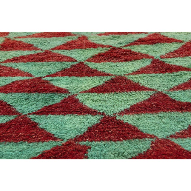 Mid 20th Century Vintage Turkish Tulu Rug, 03'05 X 06'02 For Sale - Image 5 of 10