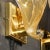 Modernist Hand-Blown Murano Glass Shell Form Sconces W/ 24 Karat Gold Flecks For Sale - Image 9 of 12