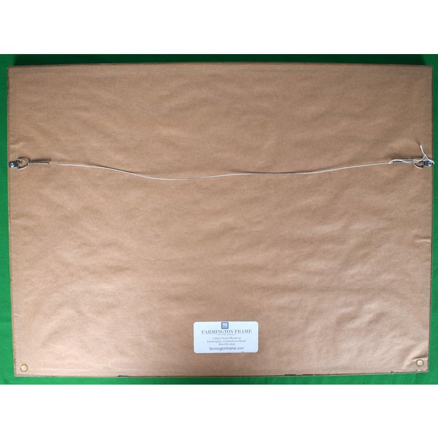 Art Sz: 14"H x 21"W Frame Sz: 19 5/8"H x 26 5/8" w/ Breton red mat