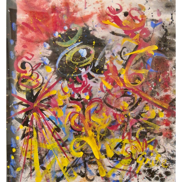 CHICAGO ART INSTITUTE Artist This is a stunning Original Mixed Media Painting on Paper by Listed California Artist,...