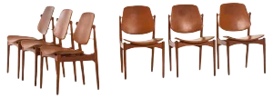 Danish Model 203 Dining Chairs by Arne Vodder for France & Daverkosen, 1950s, Set of 6