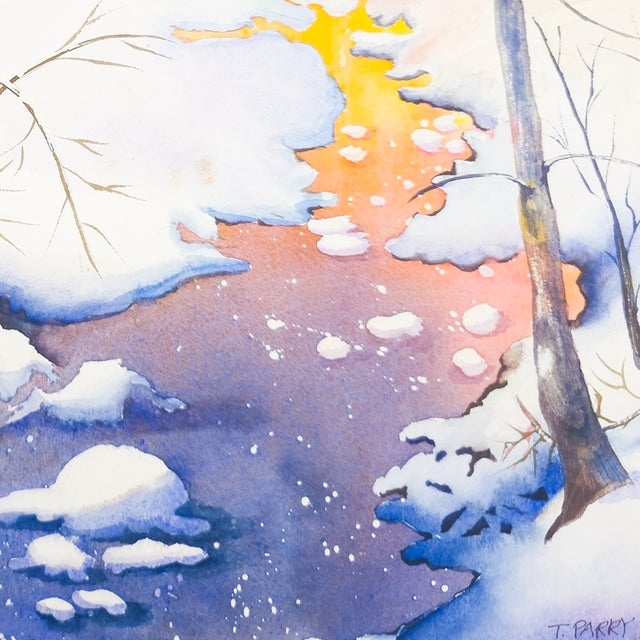 Winter Forest - Tomoko Parry, C. 1990s For Sale In San Diego - Image 6 of 10