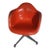 1971 Eames for Herman Miller Orange Fiberglass Armchair Swivel Contract Base For Sale