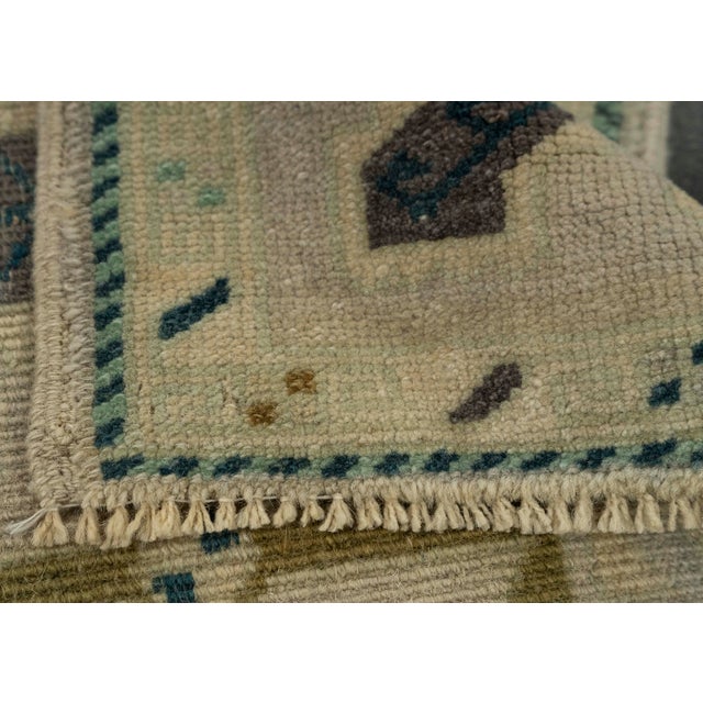 Turkish Mini Rug Oriental Hand Knotted Vintage Rug 1'11" x 3'2" #21211 For Sale In Houston - Image 6 of 8