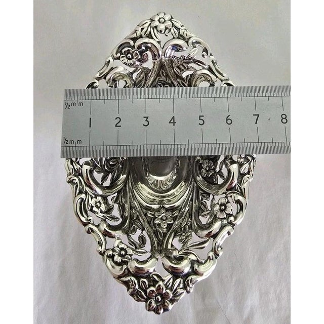 Antique Victorian Sterling Silver Repoussé Trinket Dish from Henry Matthews, 1894 For Sale - Image 12 of 13