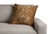 Arhaus Moura Pillow in Cognac. The pillow features a warm camel/tan base with black woven detailing. The cover is made...