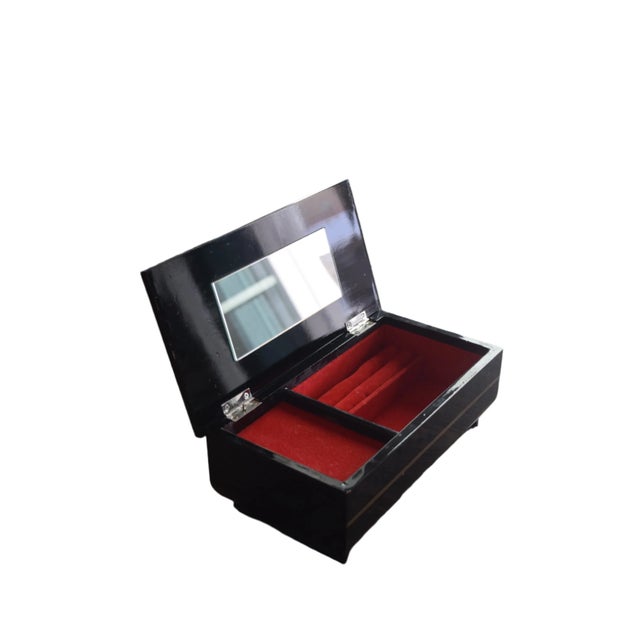 Black 1980s The Art of Chokin Musical Box by Yoshinobu Hara For Sale - Image 8 of 8