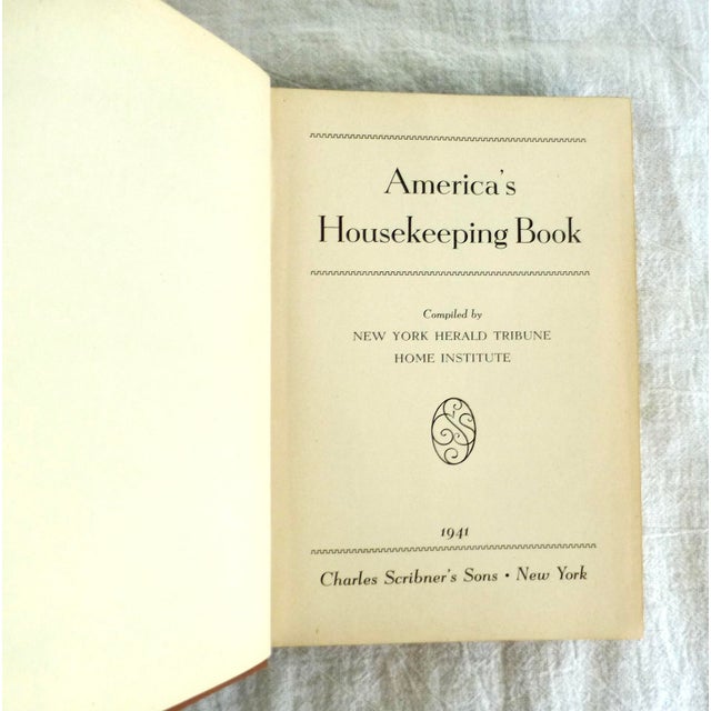 First published in 1941 (Pre-War)"America's Housekeeping Book" is a 607-page Washable Hardcover published by the New York...