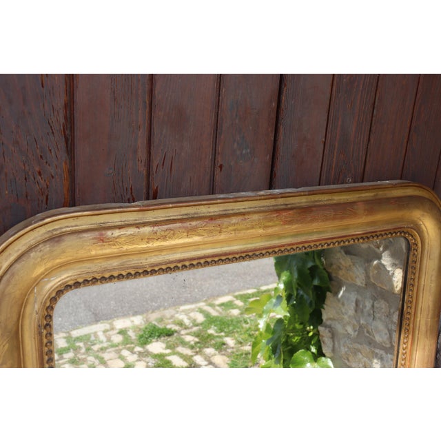 Louis Philippe Gold Mirror, 1850 For Sale - Image 3 of 7
