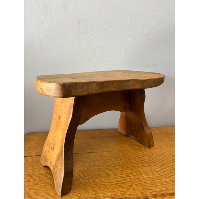 This charming vintage folk art stool celebrates the beauty of honest craftsmanship and a life well lived. Handmade with...