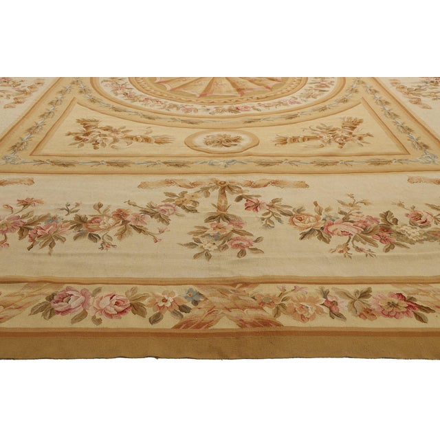 Vintage Chinese Aubusson Rug, 11'05 X 17'09 For Sale - Image 4 of 10