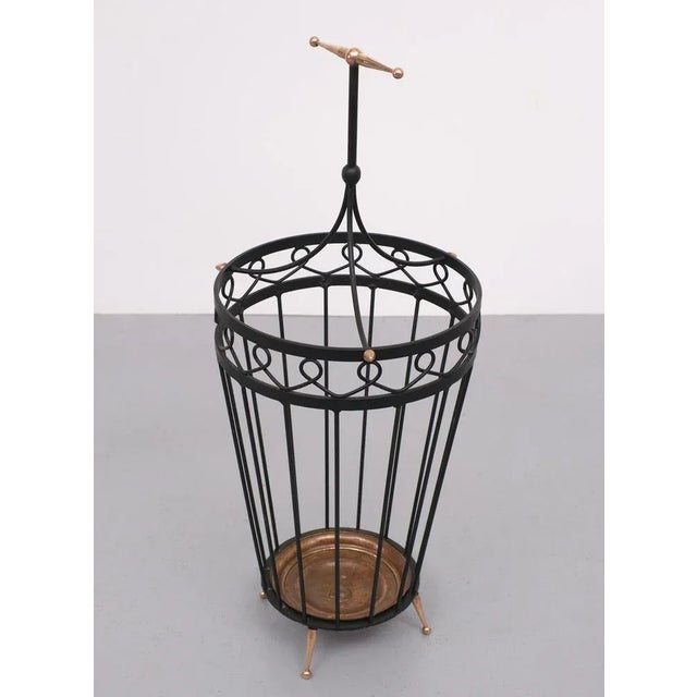 Metal Italian Umbrella Stand, 1950s For Sale - Image 7 of 9