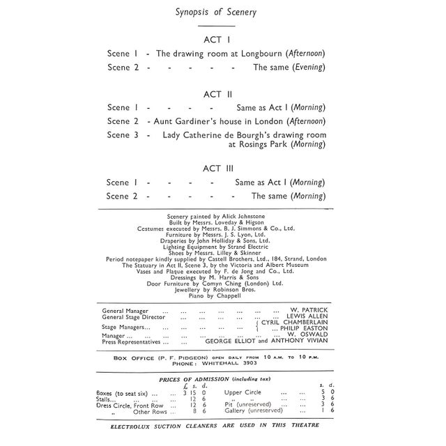 Paper Gilbert Miller & Max Gordon Present "Pride & Prejudice", the Jane Austen Novel For Sale - Image 7 of 8