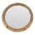 Vintage Rattan Round Mirror For Sale