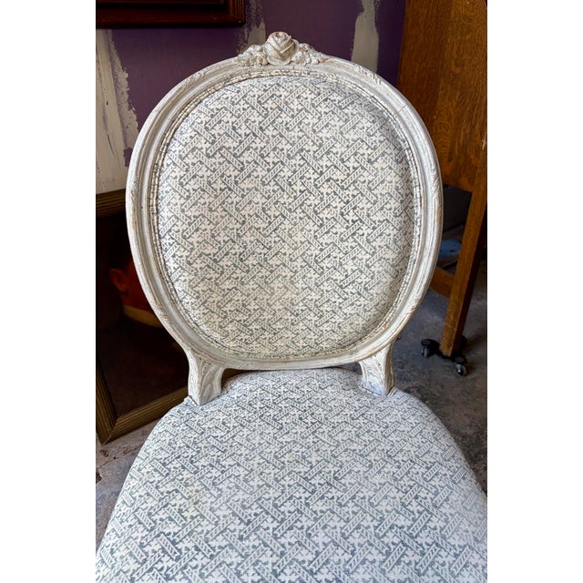 Late 19th Century Late 19th Century French Chairs With Rose Tarlow Fabric For Sale - Image 5 of 12