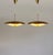 This beautiful pair of pendant chandeliers, designed by the renowned Carl Fagerlund for Lyfa in the 1970s, captures the...