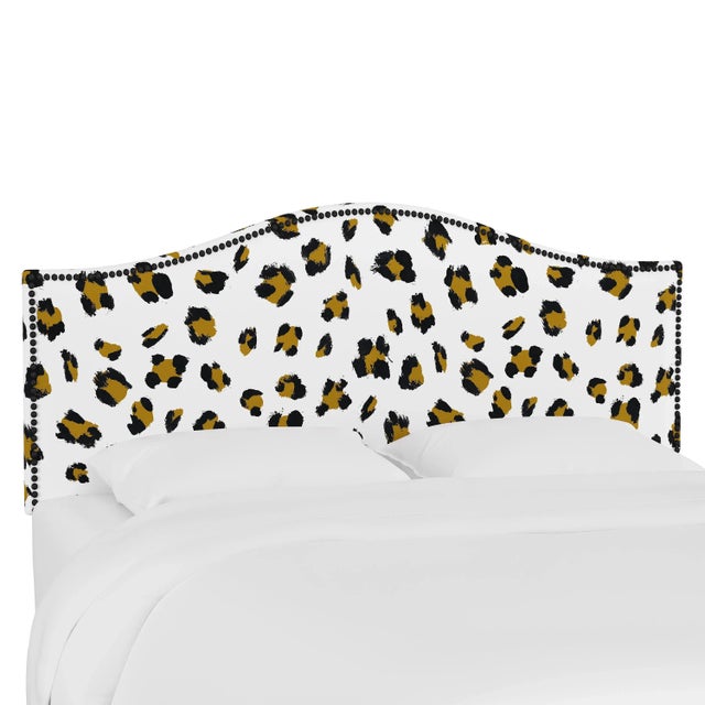 Ashland Headboard in Ochre Brush Cheetah, Full For Sale In Chicago - Image 6 of 6