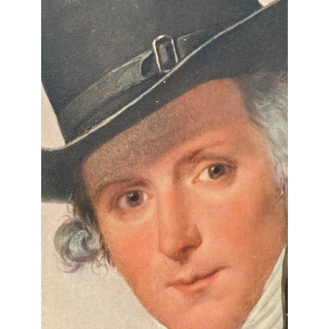 Mid 20th Century Jacques Louis David Portrait of Pierre Sériziat Neoclassical Gilt Framed Wall Art For Sale In New York - Image 6 of 14
