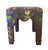 Textile Mackenzie Childs Covent Garden Upholstered Ottoman / Parsons Stool / Vanity Chair For Sale - Image 7 of 12