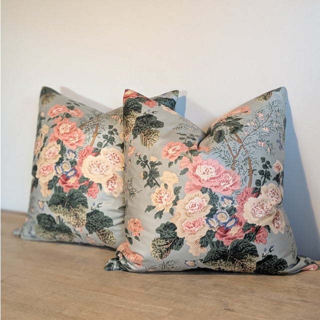 2020s Lee Jofa Althea Pillows in River For Sale - Image 5 of 7